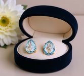 zelta auskari ar pusdārgakmeņiem 17081467